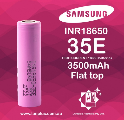 Genuine Samsung INR18650-35E 3500mAh 10Amp HIGH CURRENT 18650 Battery